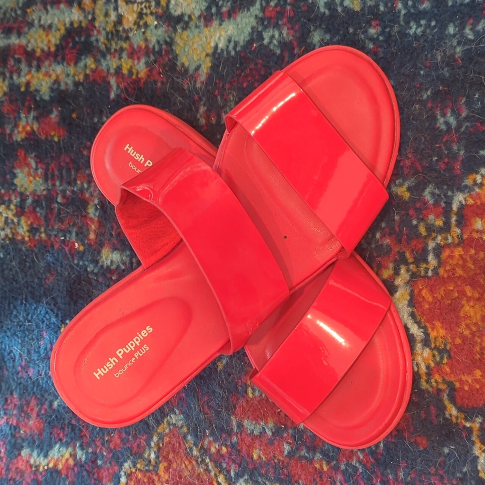 Lightly Worn Hush Puppy Bounce Plus Slide Sandals